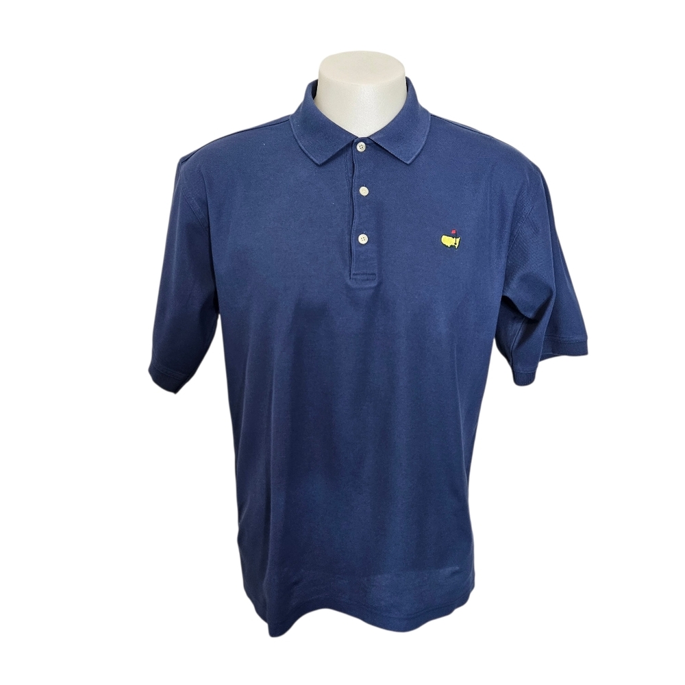 Masters Augusta National Golf Shop Polo Shirt L 60s 2-Ply Mercerized Size L Blue